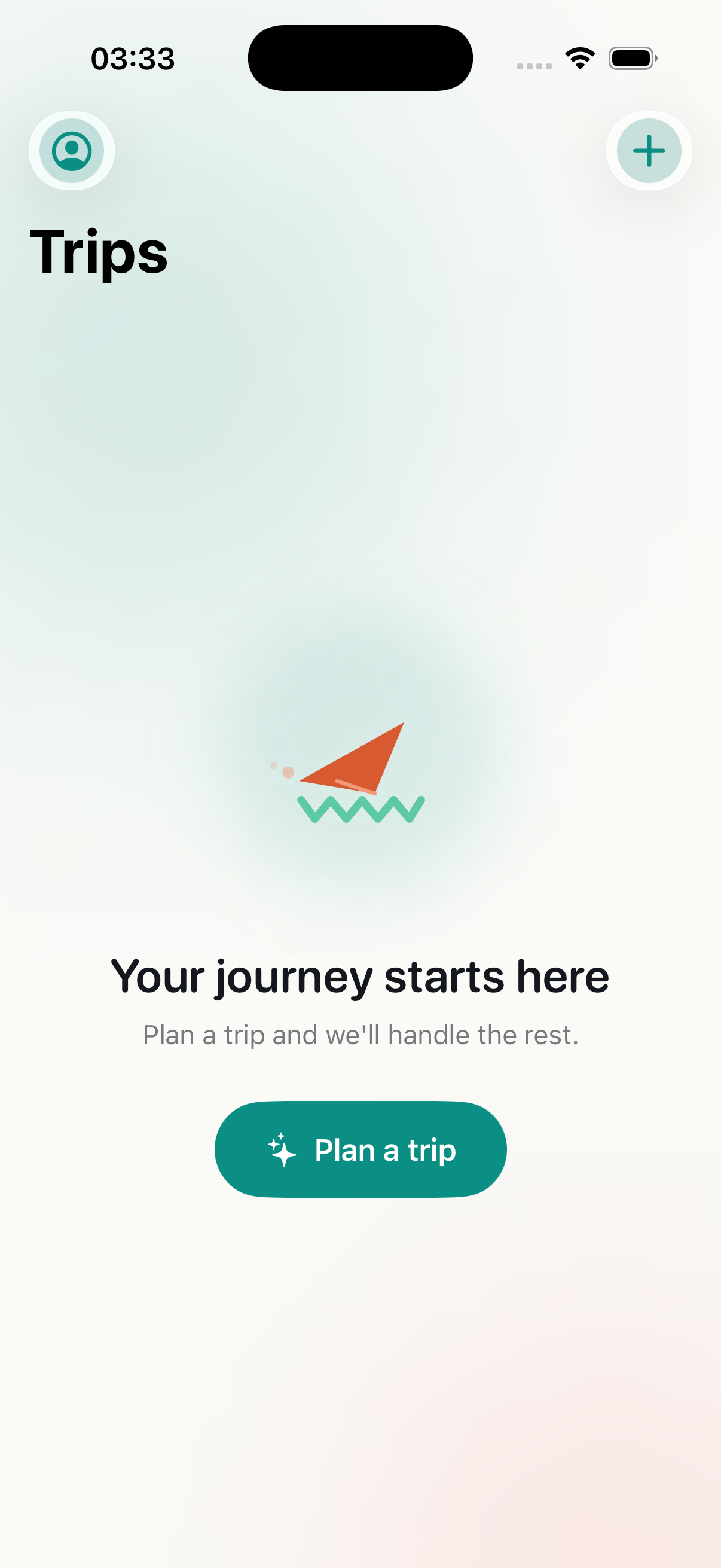 Planoptx trips home in light mode